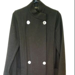 Women's long will black trench coat